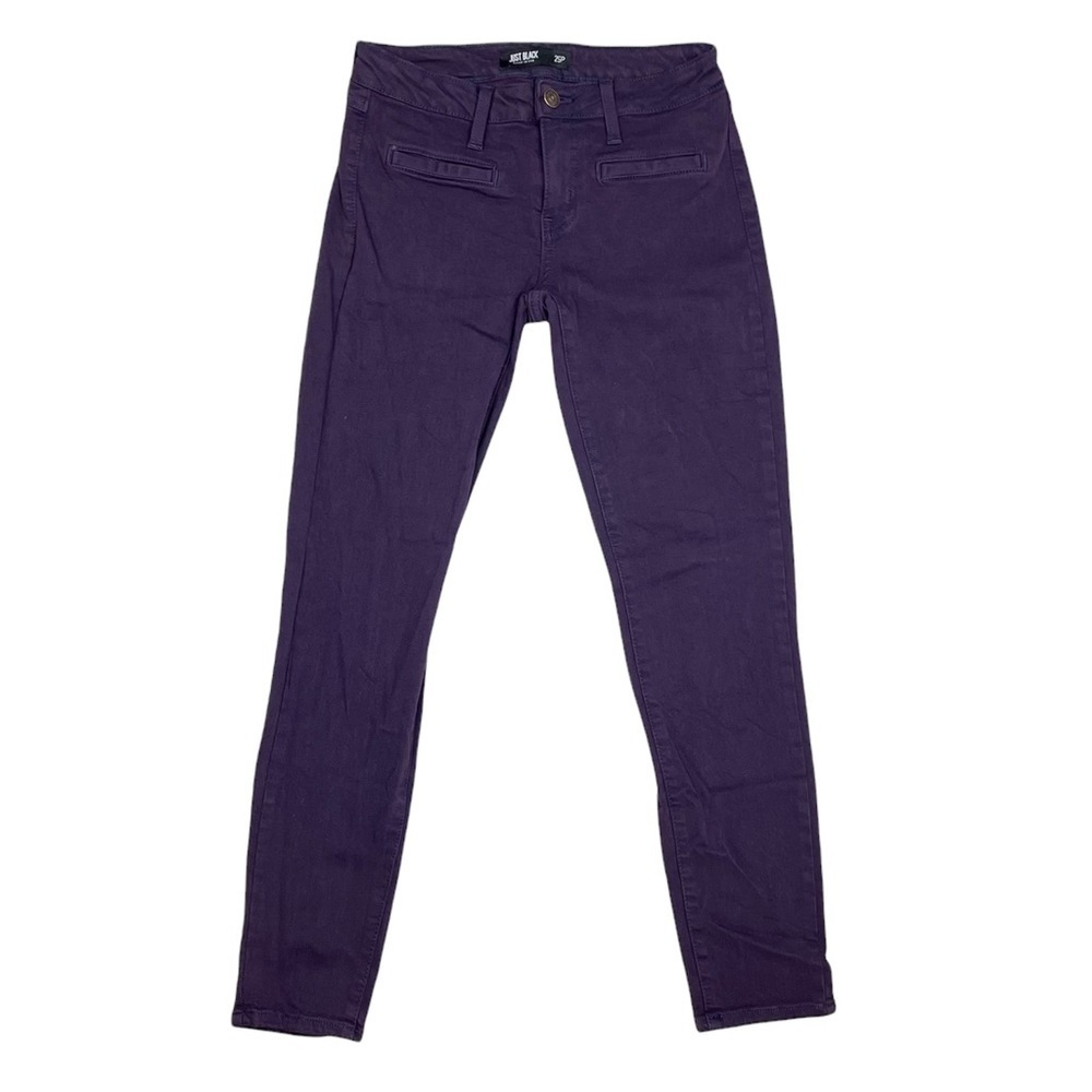 Just Black Women's Skinny Jeans - Purple